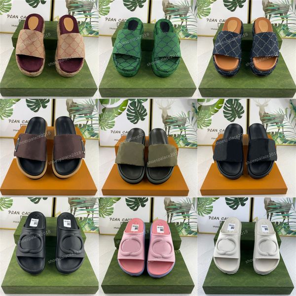 

women femmes pantoufles sandales slippers designer sandals men sandal slipper slides nylon pool pillow comfort leather flat luxury platform, Black