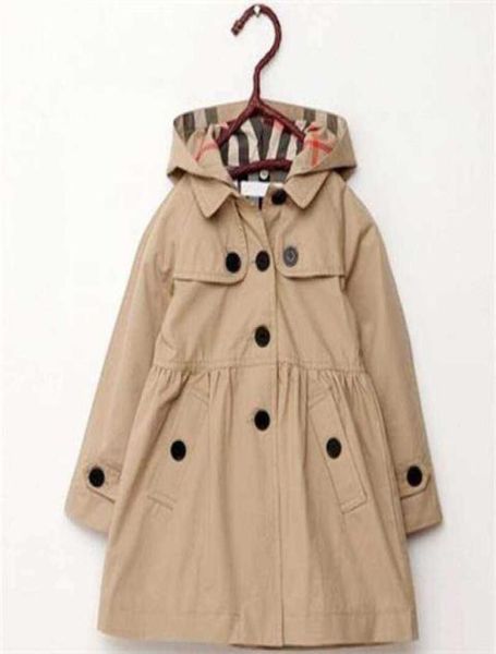 

down coat baby childrens clothing girl autumn princess coat solid color mediumlong single breasted trench baby outerwear clothes1447053, Blue;gray