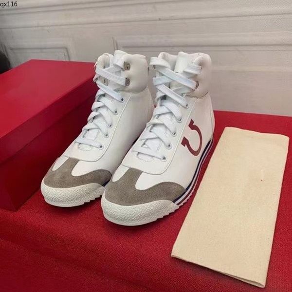 

2023 fashion men designer shoes high lace up luxury mens sneakers trainers shoe no001, Red;white