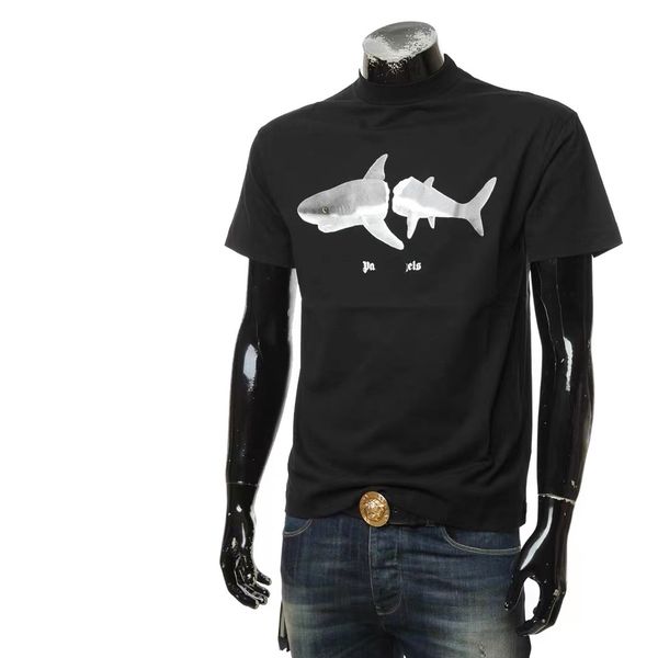 

men's t-shirt men's t-shirt women's print broken tail shark angel designer casual cotton short sleeve luxury clothing street, White;black