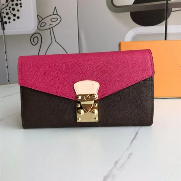 

new women purse whole fashion ladies single zipper classic with box purses leather lady wallets wome275r, Red;black