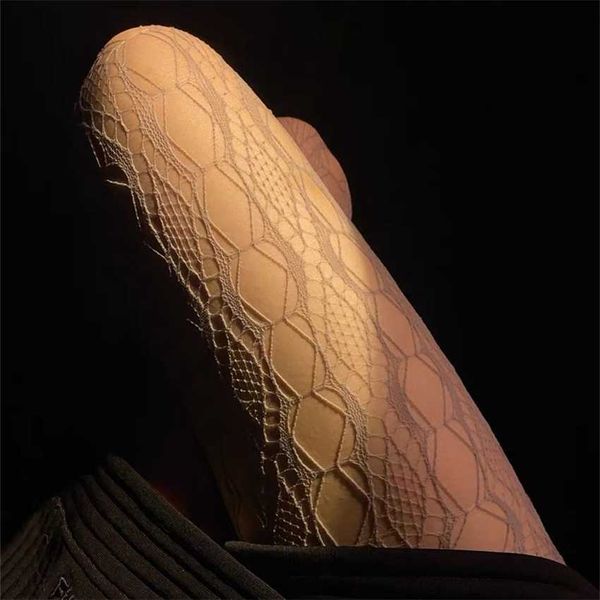

new niche designer textured hollow lace net socks panties women's, Black;white