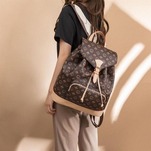 

backpack style luxury print design women's travel bag casual fashion pu student large capacity ladies o0ez#218z