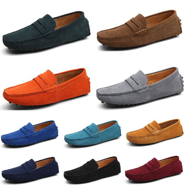 

men casual shoes espadrilles triple black navy brown wine red taupe green sky blue burgundy mens sneakers outdoor jogging walking size 40-45
