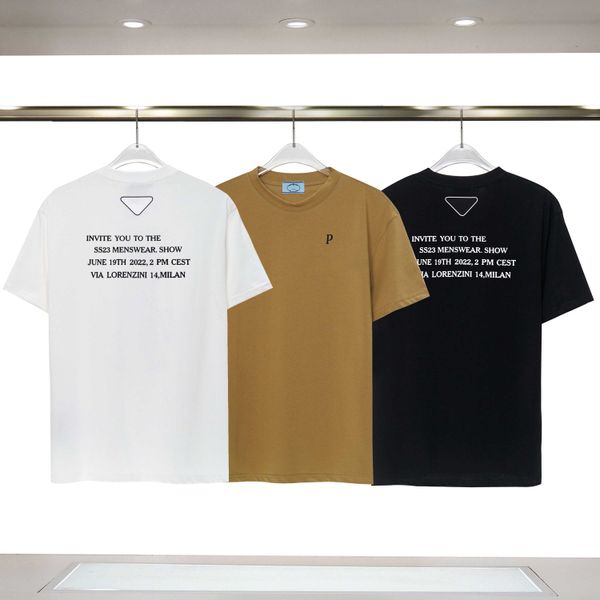 

designer luxury fashion mens t shirt hip hop streetwear womens letter print short sleeve round neck cotton tees, White;black