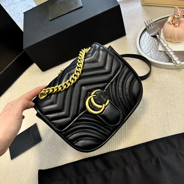 

designer bag women new bags classic handbag shoulder bags real leather lady fashion marmont bags genuine crossbody purses tote bag with orig