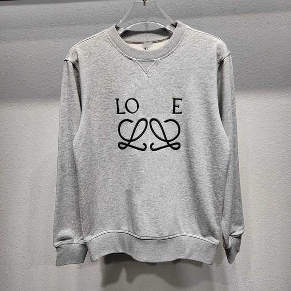 

designer luxury loes classic fashion trend versatile and large round neck sweater high version for men women very comfortable, Black