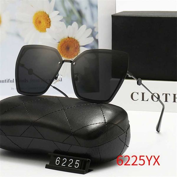 

sunglasses 2023 new men's and women's metal polarized trend fashion frameless anti purple line glasses 6225, White;black