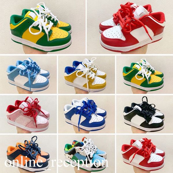 

new fashion dead bears kids shoes design boys girls sneakers yellow green pink blue bear toddler skateboard size 24-35, Black