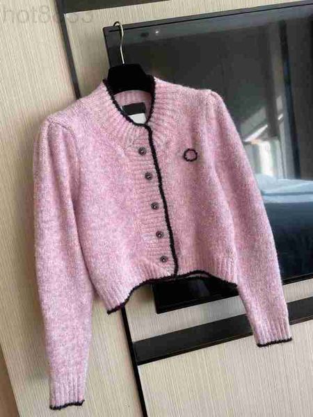 

women's sweaters designer runway pink long sleeve knit sweater with brooch women solid o-neck lady elegant knitted cardigan 3mbj, White;black