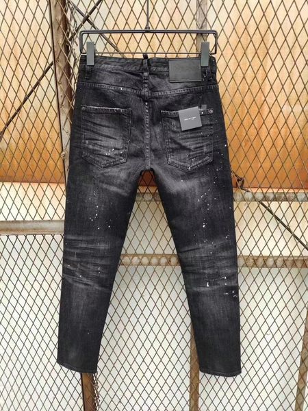 

dsq phantom turtle men's jeans classic fashion man jeans hip hop rock moto mens casual design ripped jeans distressed skinny denim bike, Blue