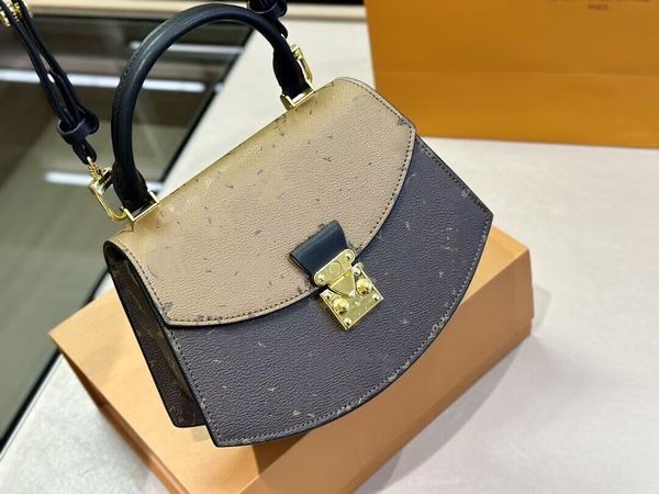 

shoulder bag designer flap women s-lock handbag brown monograms canvas hobo chain tote purse for ladies