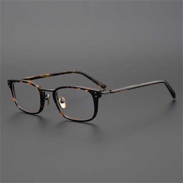 

sunglasses 2023 new japanese small square hand-made spectacle frame high texture plate glasses men's and women's fashion can be ma, White;black