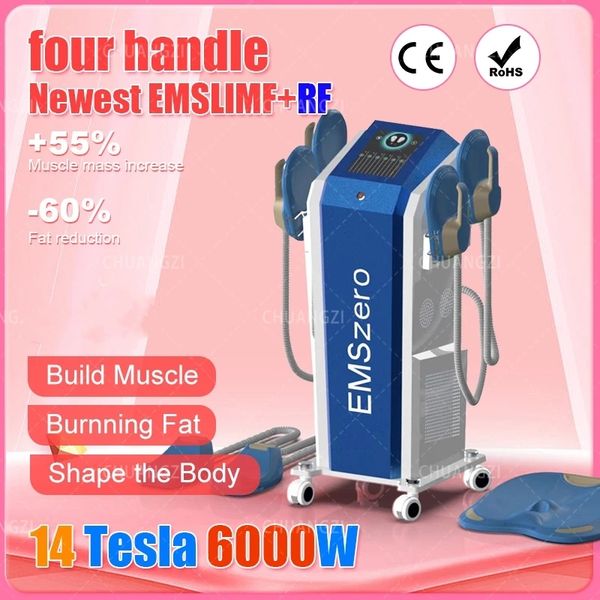 

dls-emslim 14 tesla 6000w rf equipment emszero neo nova ems machine with pelvic stimulation pad and 4 radio frequency handles option salon