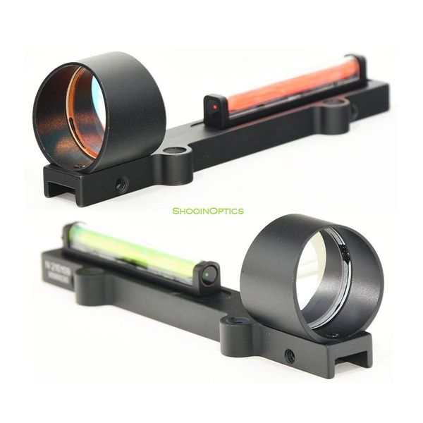 

hunting scopes lightweight hunting sun solar power rib 1x28 green red dot fiber sight riflescope