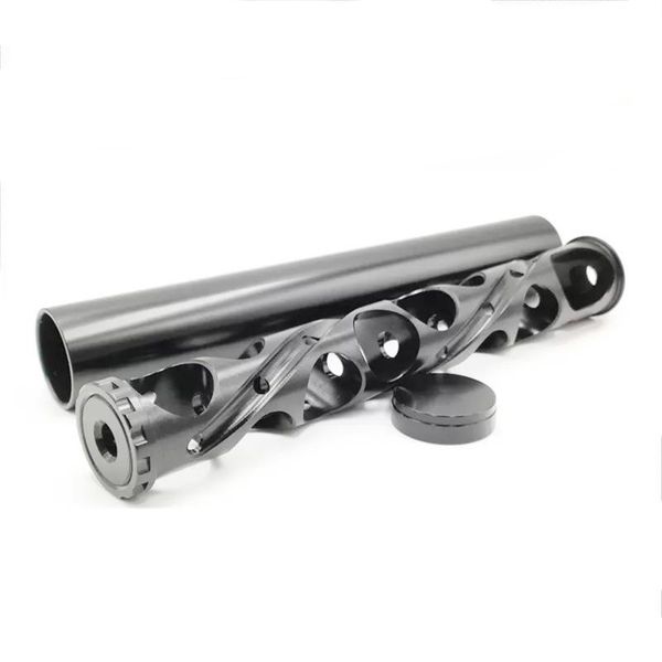 

12 inch car fuel filter big spiral 1/2-28 single core black aluminum tube solvent trap for napa 4003 wix 24003