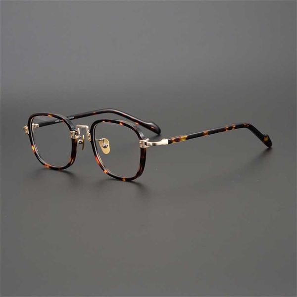 

sunglasses 2023 new japanese hand-made private collection of gold plate glasses frame designer box can be equipped with high myopia, White;black