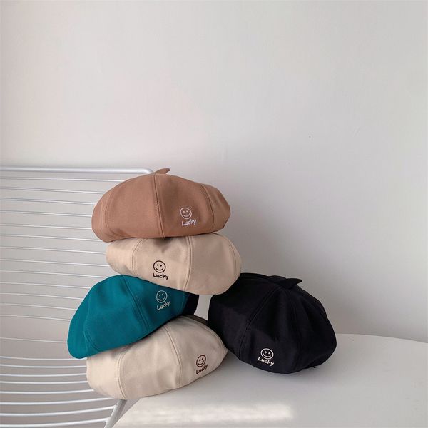 

caps hats fashion letter hat retro spring kids hats soft cotton girls boys kids caps child accessories bonnet baby stuff 230313, Yellow