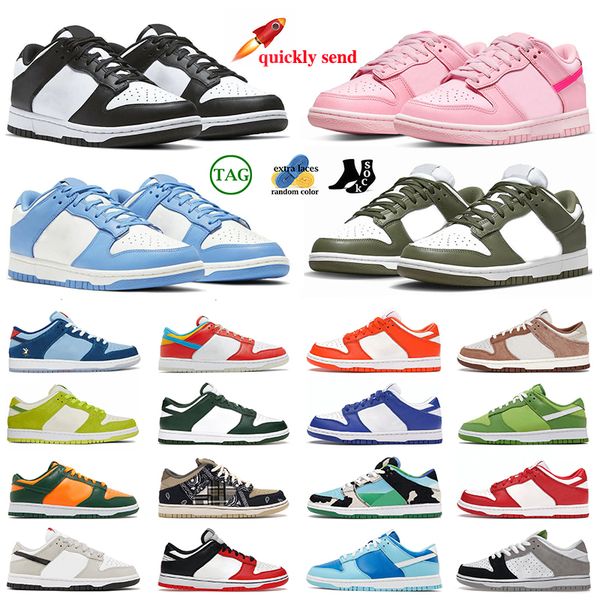 

2023 designer running shoes for men women reverse panda white black sb dunks low dunked lows grey fog syracuse unc sail coast chicago green