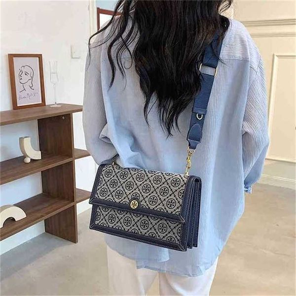 

handbag 2023 fashion women's bag leather quality handbag trend cowhide organ leisure trend old canvas belt small square bag