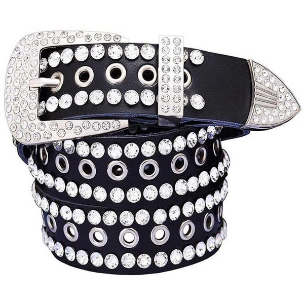 

designer belts 2023 eye with diamond leather belt for women factory outlet, Silver