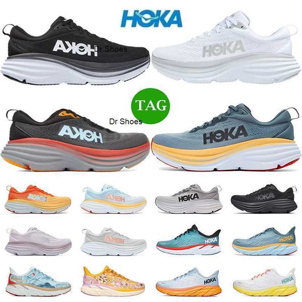 

ale hoka one bondi 8 running shoes men women hoka one clifton 8 triple black white grey blue designer runners mens trainers outdoor