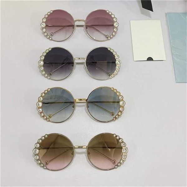 

sunglasses 2023 new f family's fashion diamond rimmed round frame wu jinyan's same sunglasses ff0324, White;black