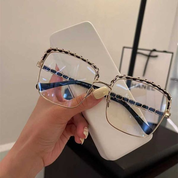 

sunglasses 2023 new chen weiting's same c incense myopia frame men's and women's woven leg net red glasses anti-blue light pr, White;black