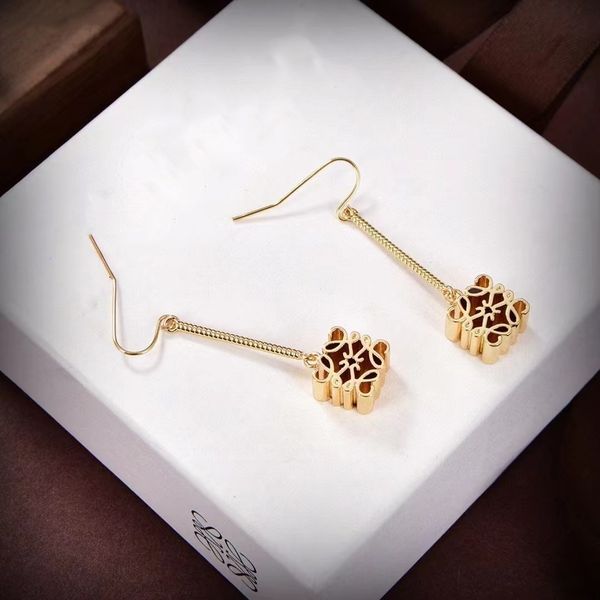 

baroque pearl earrings the new hollow pendant earrings, Golden