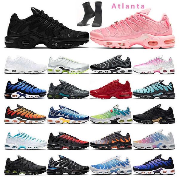 

2021 tn plus running shoes mens white black gold hyper blue pink true green women breathable sneaker trainer outdoor sport fashion208g