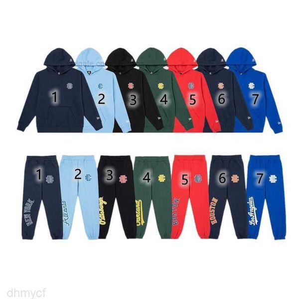 

men tracksuits eric emanuel ee mens set woman long-sleeved hoodies casual trousers sports suit large size tracksuit p19b, Gray