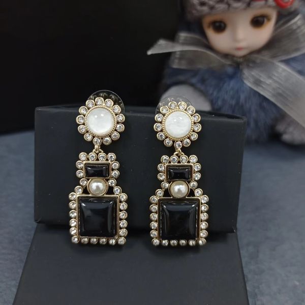 

baroque pearl earrings new black diamond earrings, Golden