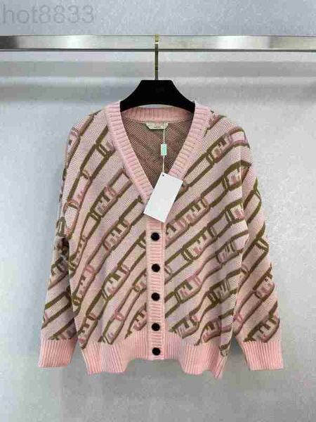 

women's sweaters designer new autumn winter milan runway v neck long sleeve print high end jacquard cardigan q4jw, White;black