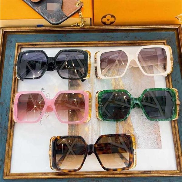 

sunglasses 2023 new new family fashion z1664w blogger's same generous frame thin face sunglasses, White;black