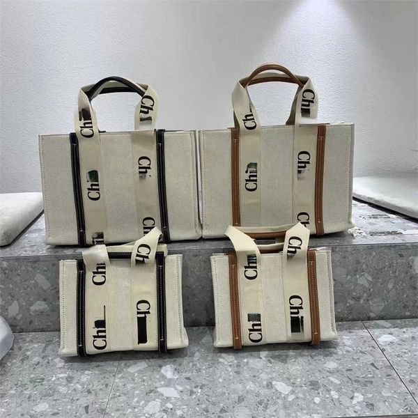 

woody designer tote bag women's fashion canvas contrast korean handbag cross-shoulder gkpb, Black;red