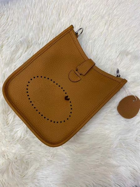 

designer bag h-home mini water cowhide evelynbag 2023 messenger tote lychee bags bucket women's one shoulder pvh2 2 with ow75