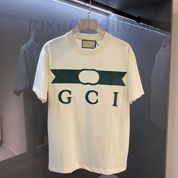

men's t-shirts designer gi summer mens casual man womens loose ees crewneck cotton with letters print short sleeves op sell luxury men, White;black
