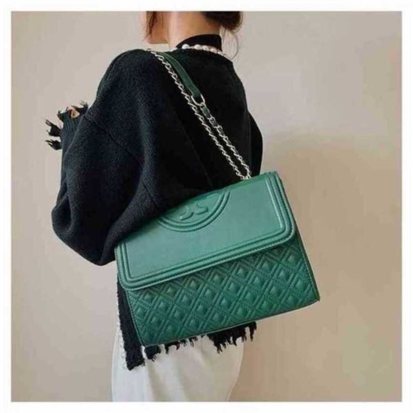 

handbag 2023 fashion women's bag leather quality handbag trend sense lingge square bag