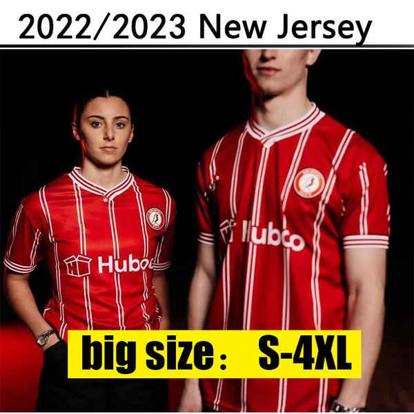 

23 24 bristol weimann city soccer jerseys home red men 2023 2024 mawson martin diedhiou paterson wells massengo kalas dasilva football shirt, Black;yellow