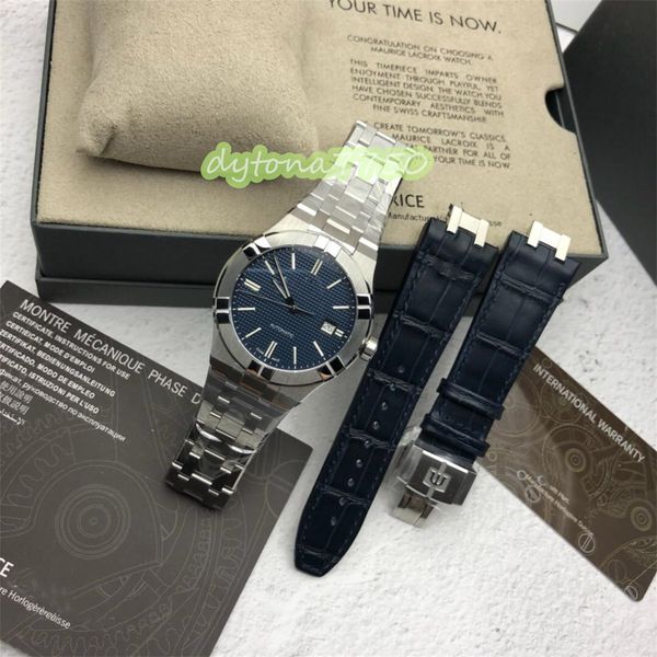 

2023new watch 42mm thick 11mm with swiss sw movement sapphire crystal mirror waterproof function automatic folding bucklewater resistant des, Slivery;golden