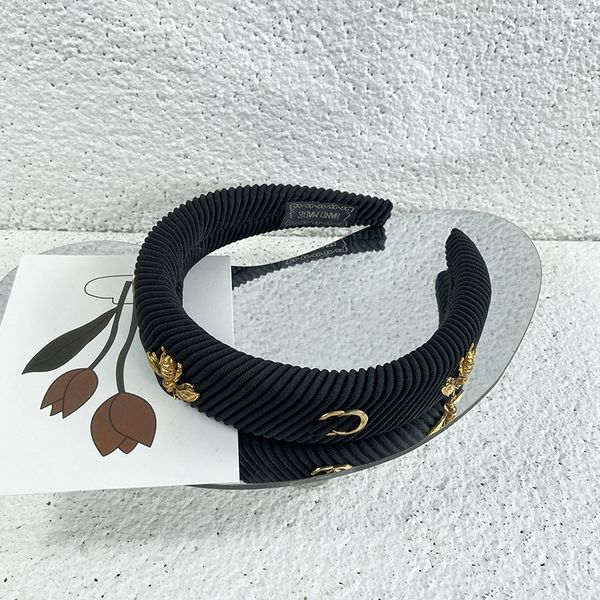 

classical luxury pure color letter headbands knit designer bee brand hair bands for women girl brand elastic headband casual fashion headban, Silver