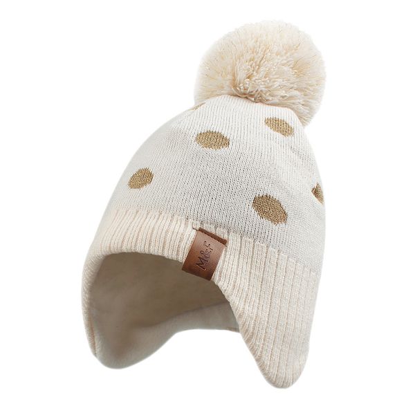 

caps hats winter baby girl knitted beanie tolddler warm hat for boy casual beanies for kids autumn outdoor cap 230313, Yellow