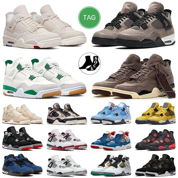 

jumpman 4 basketball shoes new sb x pine green men women sneakers outdoor trainers what the encore violet ore canvas raptors taupe haze