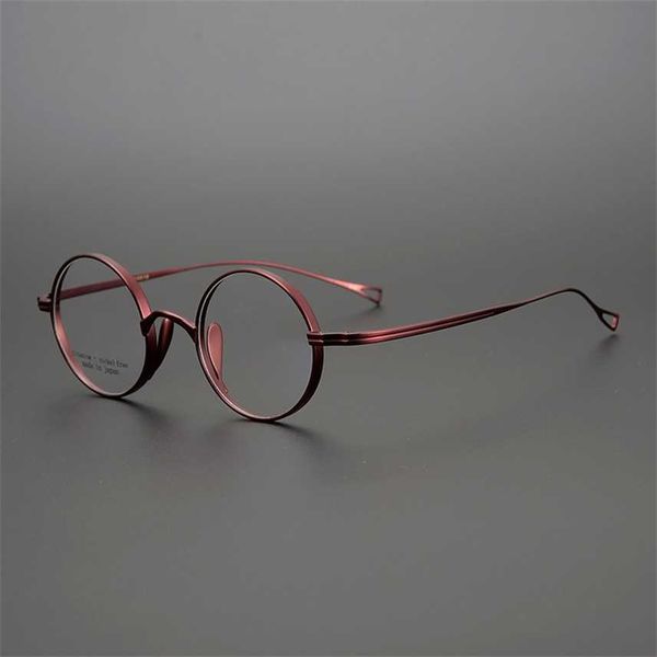 

sunglasses 2023 new japanese collection john lennon's same round frame republic of china style pure titanium glasses ultra light small, White;black