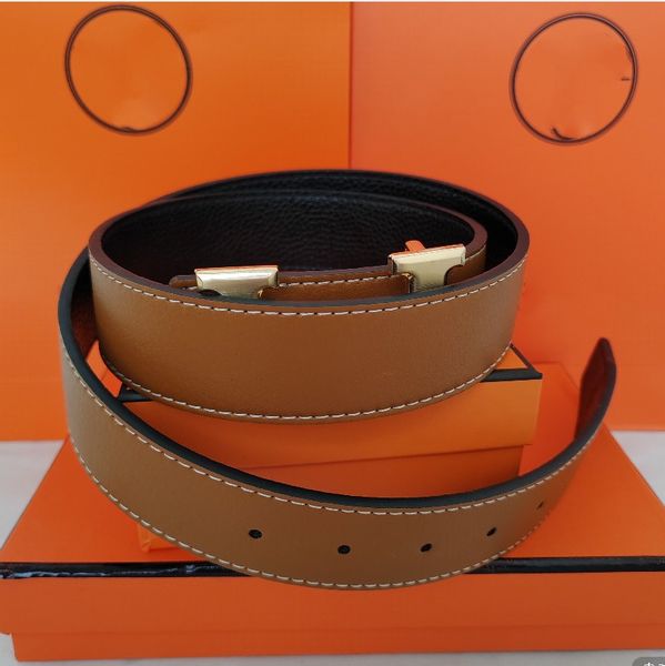 

Mens Designer Belt Fashion Cool Waistband Fashion Womens Belts Horse Lychee Pattern Leather Belts 105- 125 Cm 10 style letter waist belt, With box