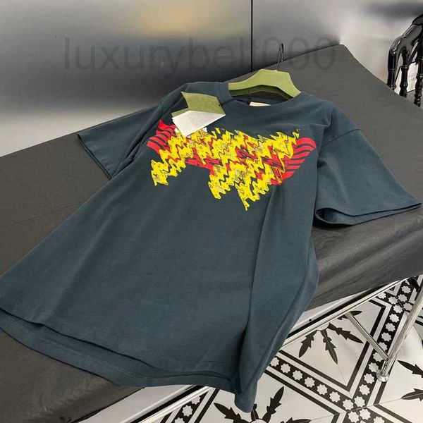 

women's t-shirt designer fashion summer stripe letter print o-neck tees women short sleeve loose casual 2023 uk3f, White