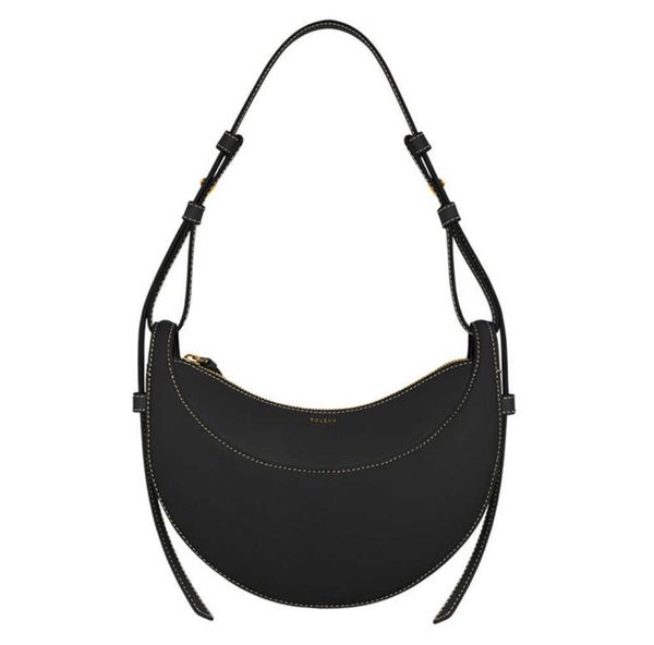 

briefcases briefcases polene numero dix half-moon bag full-grain textured/smooth calf leather tote designer zip closure crossbody fashion wo