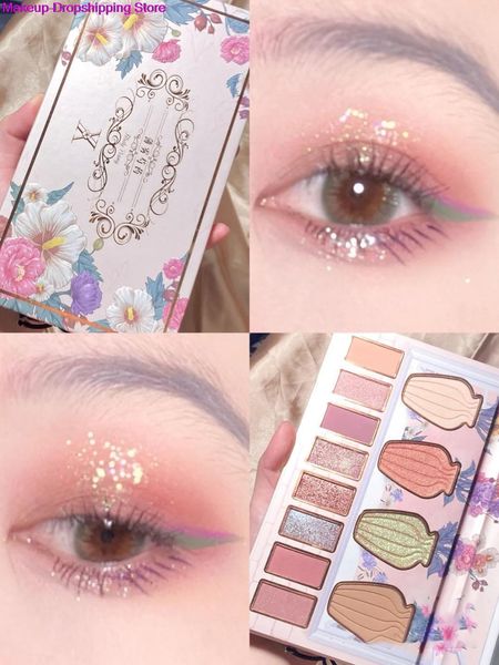 

makeup tools beauty eye shadow summer women cosmetic face blush highlighter contour matte shimmer sequins pigment 230314
