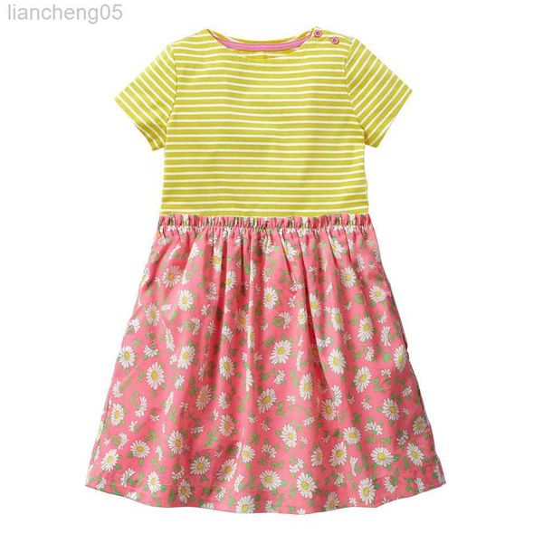 

girl's dresses little maven summer casual clothes cotton children casual dress lovely and comfort for toddler infant baby girls kids 2-, Red;yellow