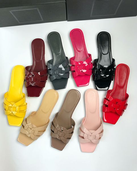 

slippers women's slippers fashion real leather flat sandals women's summer women's flat shoes large size slipper 230314, Black